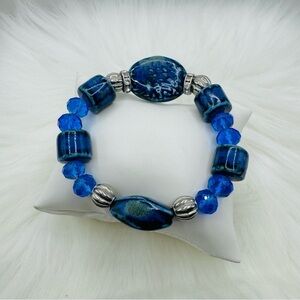 Large Natural Stone Beaded Unique Design Bracelets Style 203